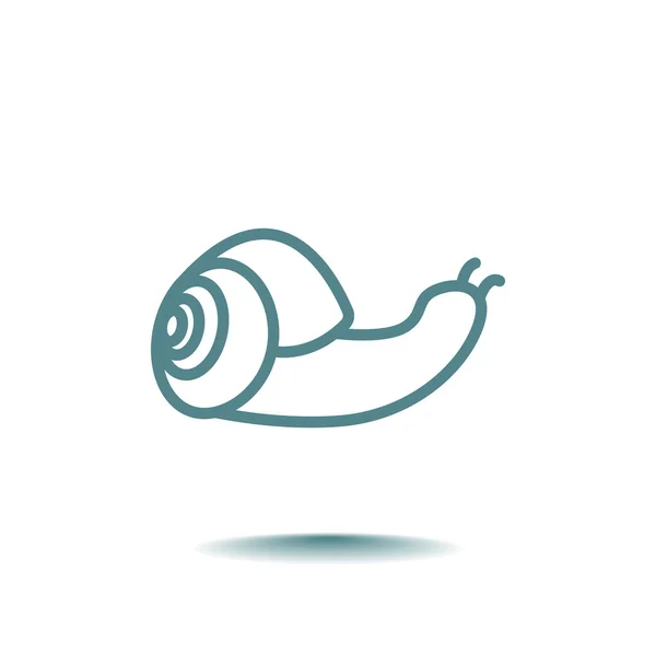 귀여운 만화 달팽이 아이콘 — 스톡 벡터