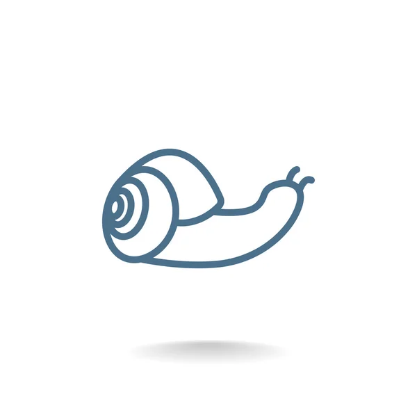 Cute cartoon snail icon — Stock Vector