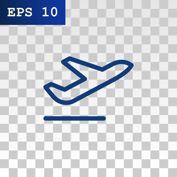 Εικονίδιο αεροπλάνο επιβατών — Διανυσματικό Αρχείο