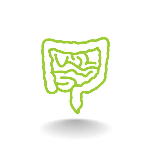 Icono de intestinos humanos — Vector de stock