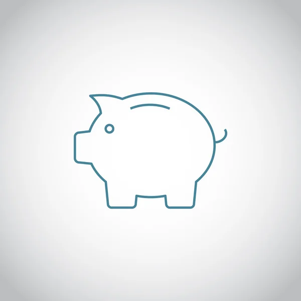 Sparschwein-Symbol. — Stockvektor