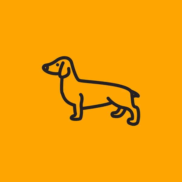 Basset Hound ikona — Wektor stockowy