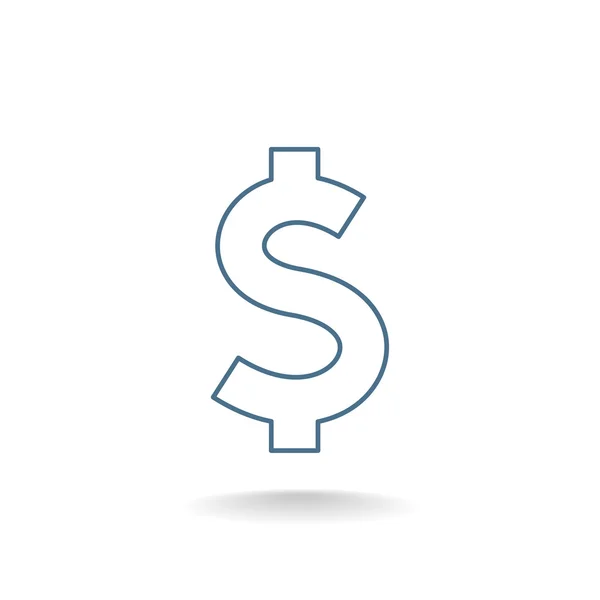 Geld icon - dollar teken — Stockvector