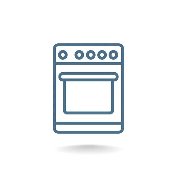 Gotowania kuchenka ikona — Wektor stockowy