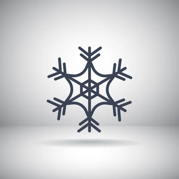 Winter snowflake icon — Stock Vector
