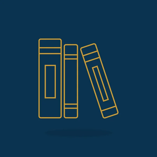Books flat icon — Stock Vector