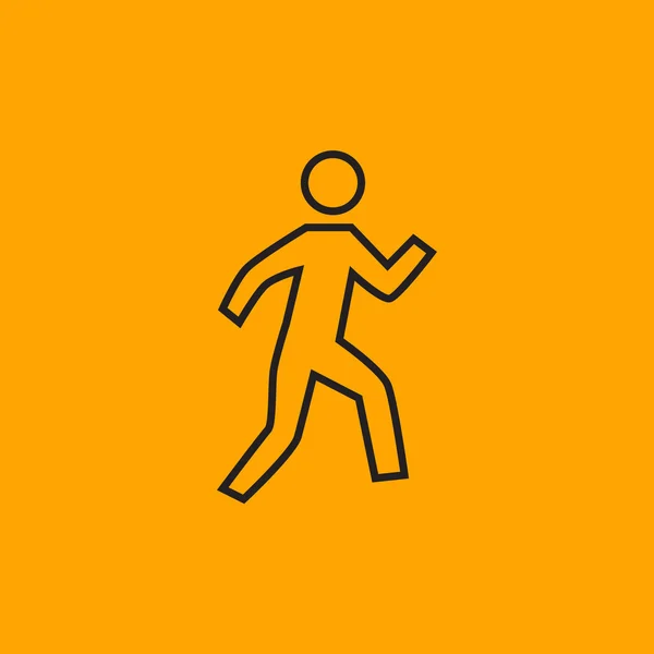 Running Man Ikone — Stockvektor