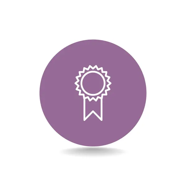 Award medaille pictogram — Stockvector