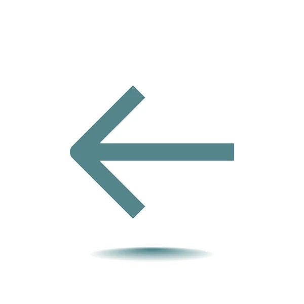 Leftward nyíl ikonra — Stock Vector