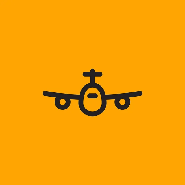 Иконка пассажирского самолета — стоковый вектор