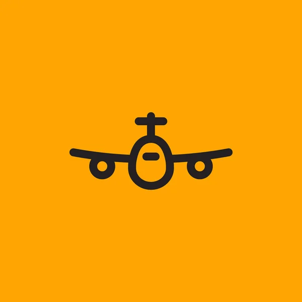 Icono del avión de pasajeros — Vector de stock