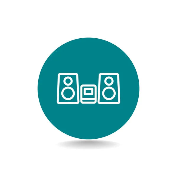 Pictogram Home audio systeem — Stockvector