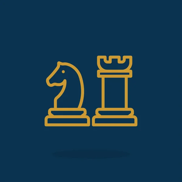 Icône du jeu d'échecs — Image vectorielle