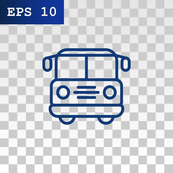 Pictogram schoolbus — Stockvector