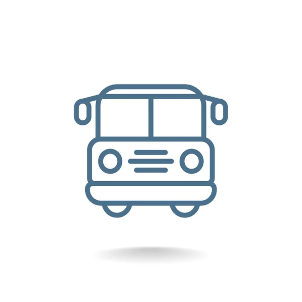 Pictogram schoolbus — Stockvector