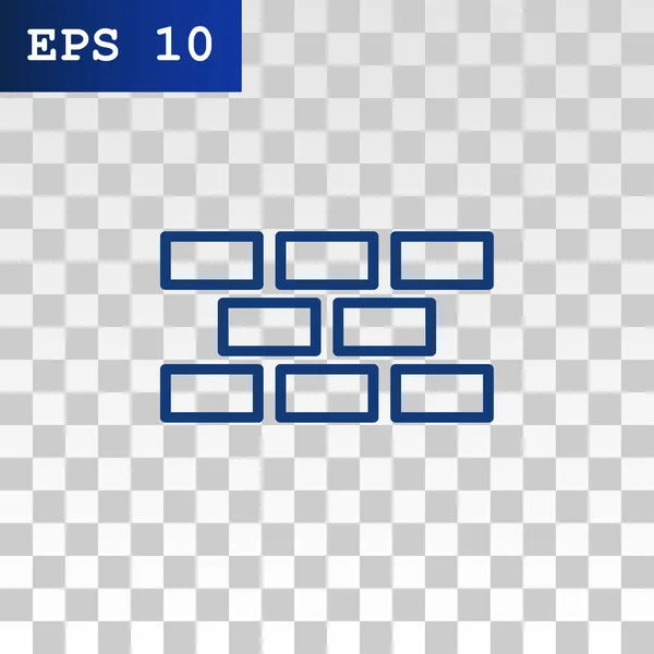 Konstruktion tegelstenar ikonen — Stock vektor