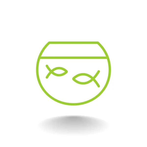 Two fish icon — Stock Vector