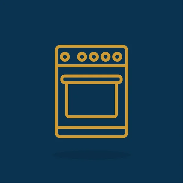 Gotowania kuchenka ikona — Wektor stockowy