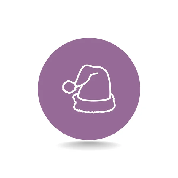 Santa hat pictogram — Stockvector