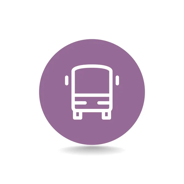 Пасажирський автобус значок — стоковий вектор