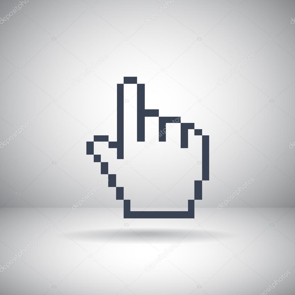 Hand cursor web icon