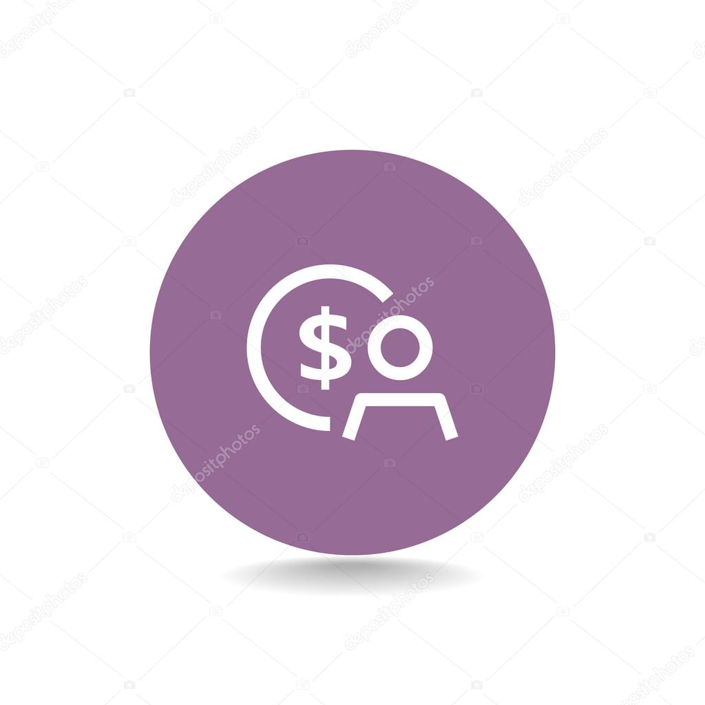 Employee wages icon