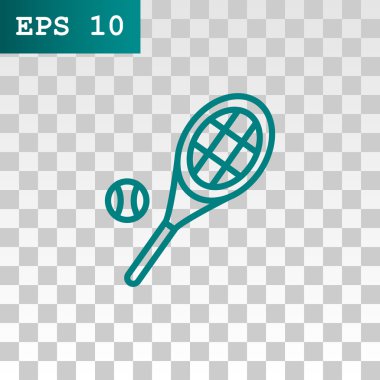 Tenis raketi topu simgesiyle