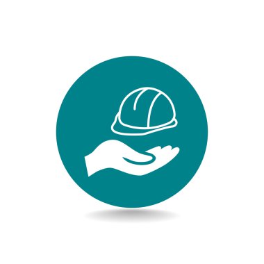 inşaat kask el simgesi