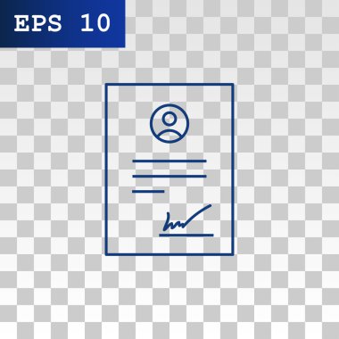 İş sözleşmesi simgesi