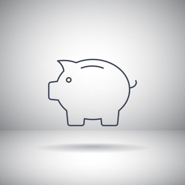 Domuz kumbarası simgesi.