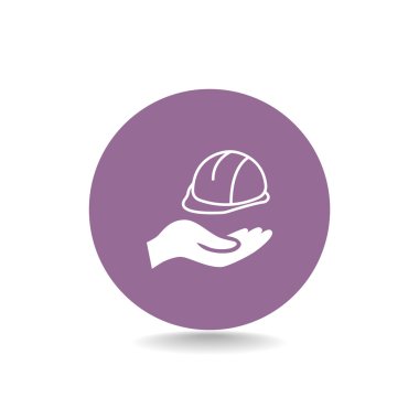 inşaat kask el simgesi