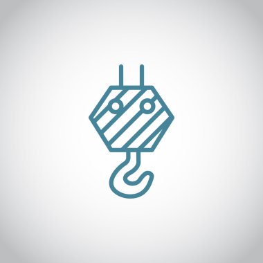 Yapı vinci kancası simgesi