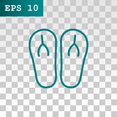 plaj terlikleri simgesi 