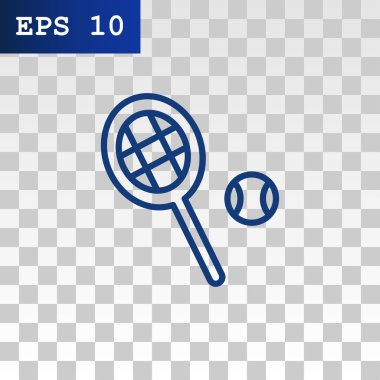 Tenis raketi topu simgesiyle