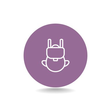 turist sırt çantası simgesini