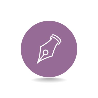 Mürekkep kalem simgesi simgesi