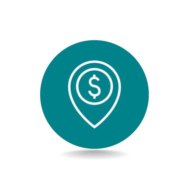 Dolar işaretli harita işaretleyici