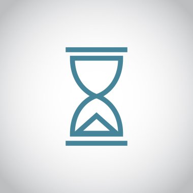 kum saati düz simgesi