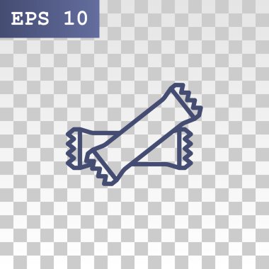 Polietilen mühürlü kapalı torbalar simgesi