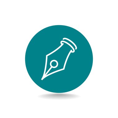 Mürekkep kalem simgesi simgesi