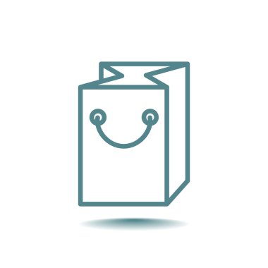 kağıt ambalaj ya da çanta simgesi