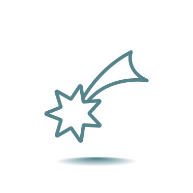 Noel yıldızı simge. 