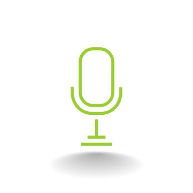 Retro Mikrofon Simgesi