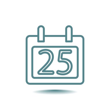 25 Aralık takvim simgesini