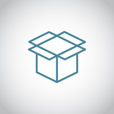 paket karton kutu simgesi