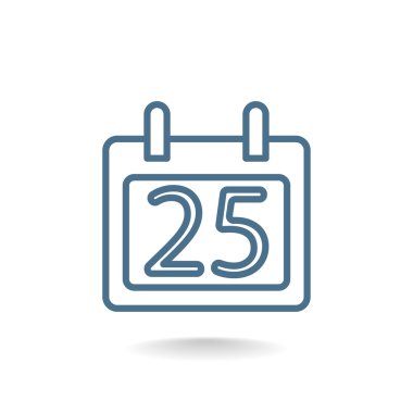 25 Aralık takvim simgesini