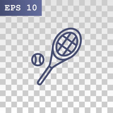 Tenis raketi topu simgesiyle