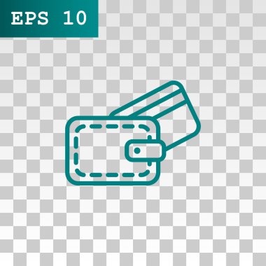 M-cüzdan ile kredi kartı simgesi