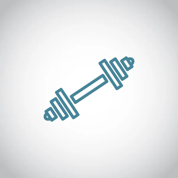 Icono de la mancuerna de fitness — Vector de stock