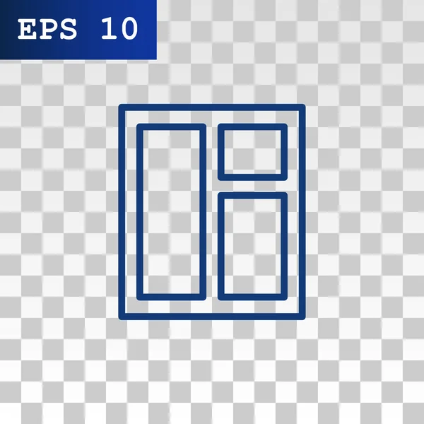 Huis venster pictogram — Stockvector